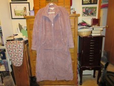 Stan Herman Womens M Lavender Plush Fleece Full Length Robe