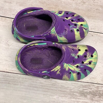Crocs Shoes Tie Dye Crocs Big Kids Crocs Classic Lined Tie