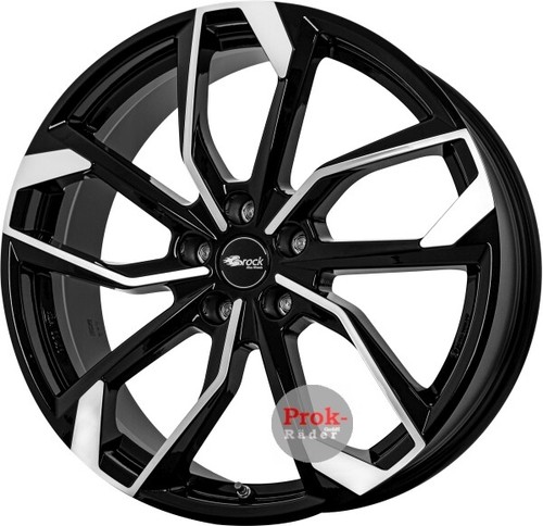 4x felgi aluminiowe RC-DESIGN RC34 czarne polerowane z przodu 7x17 ET48.5 LK5 112 17 cali Fe