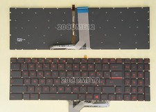For MSI GF75 GL62VR GL72VR keyboard Italian Tastiera Red Backlit Read Carefully