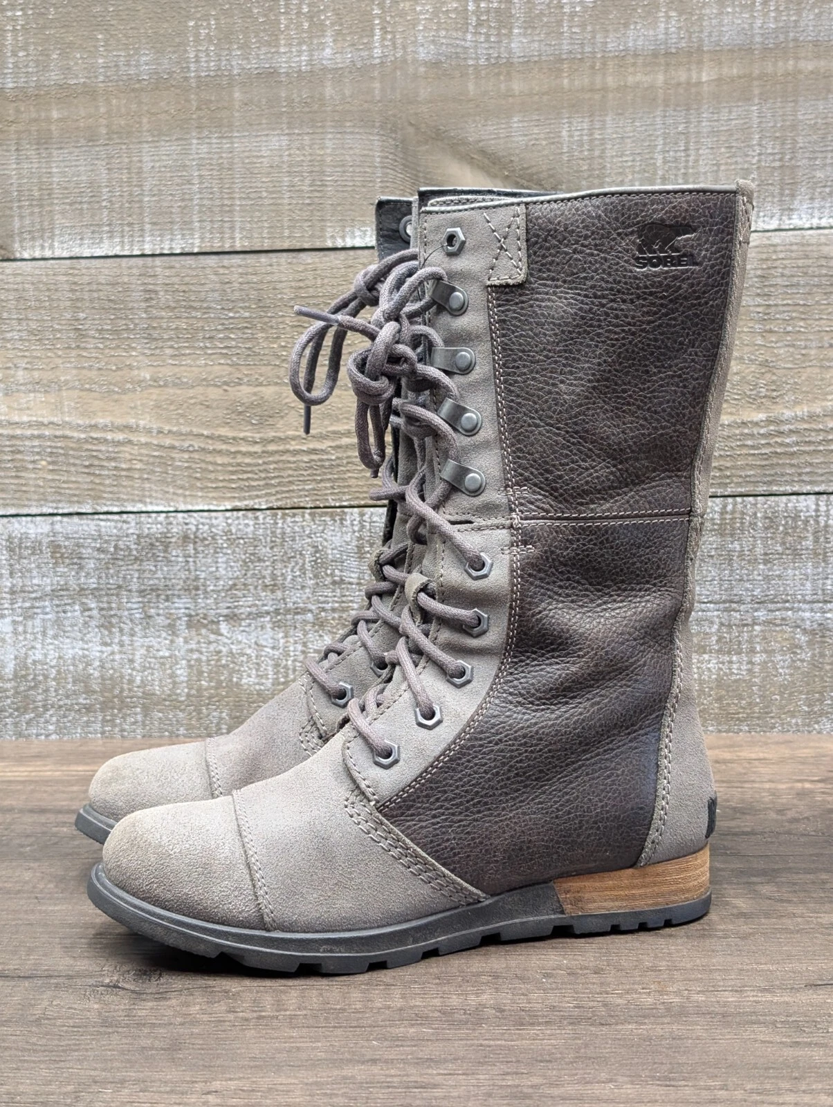 sorel major side zipper mid calf leather winter boots