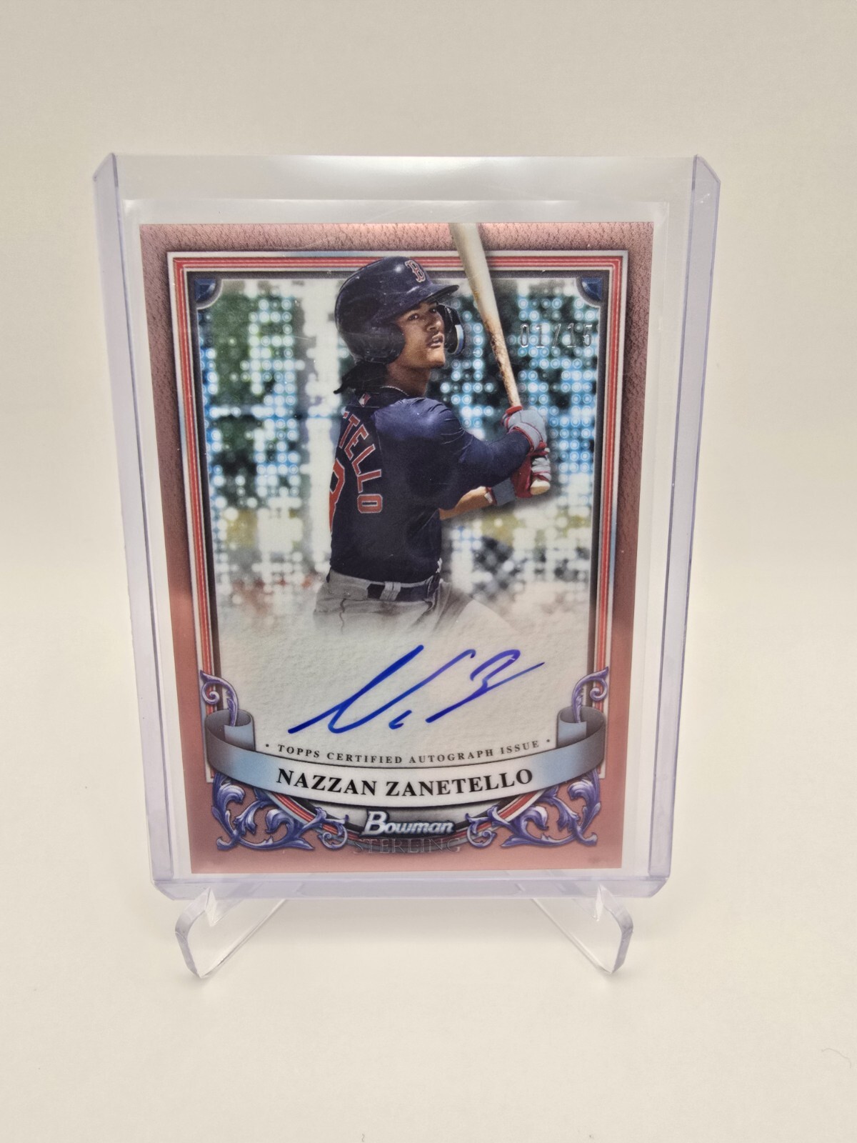 2024 Bowman Sterling Nazzan Zanetello Rose Gold Auto 01/15 PA-NZ