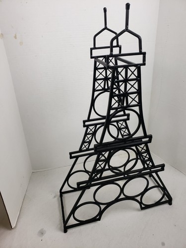 "Soporte para vino Torre Eiffel de metal de hierro forjado soporte para 6 botellas 27,25"" de alto" - Imagen 3 de 7