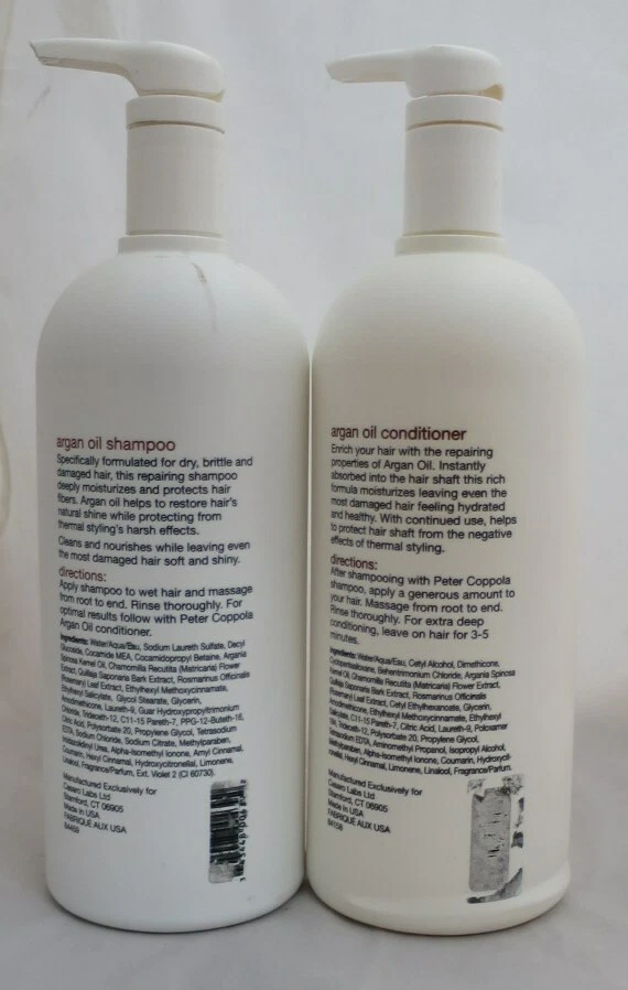 Peter Coppola Argan Oil Shampoo and Conditioner Formulated 32 oz Duo - Image 2 of 2