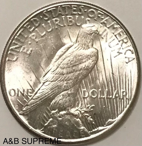 (1) "S" Peace Dollar San Francisco Mint From OBW Roll GEM BU Unc 90% Silver