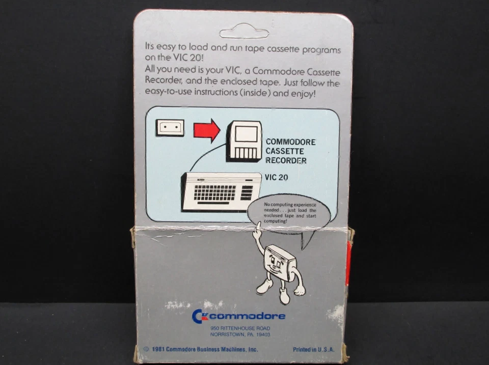 Slither & Super Slither, VIC-20, Cassette, Commodore 1981, CIB, Never Used - Image 2 of 4