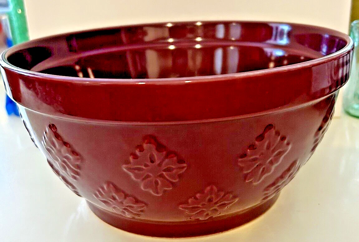 The Pioneer Woman Cornucopia Ceramic LARGE Mixing Bowl PLUM color replacement