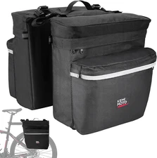 Bike Bag Accessories Panniers for Bicycle Rear Rack Bag Upgraded 34L Capacity St