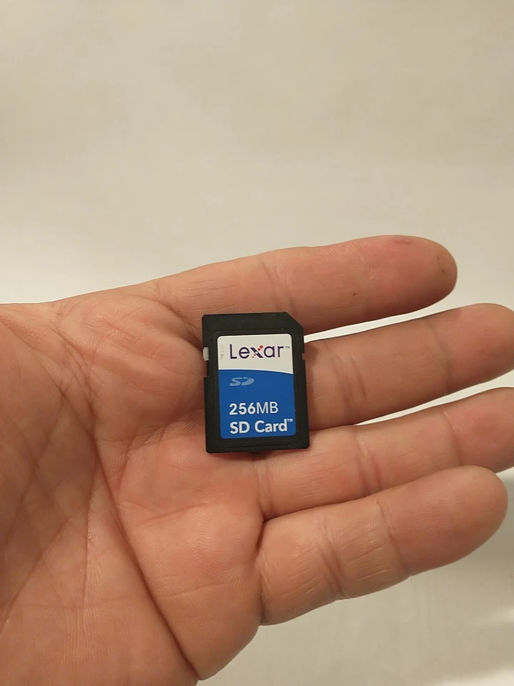 Lexar 256MB SD Memory Card Camera, Camcorder, GPS, Computer Old School Taiwan - Image 2 of 4
