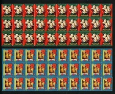 1948-1950 WX141-WX151 - 2 Sheets of 100 (200) US Christmas Seals/Stamps MNH 