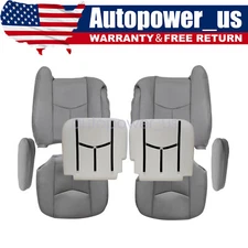 For 2003-06 Cadillac Escalade ESV EXT Front Perforated Seat Cover / Foam Cushion