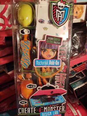 2012 Monster High Create-A-Monster Design Lab Nocturnal Add-On Doll Mattel X3729