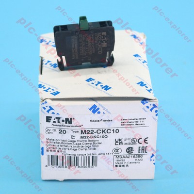 20PC new EATON MOELLER M22-CKC10 Contactor Block 1NO Fast Delivery