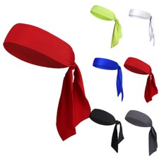 Head Tie Hair Back Band Sports Headband Men Women Ninja Bandana Wrap Sweatband 