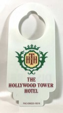 New Disney Hollywood Tower of Terror Hotel Do Not Disturb Door Hanger Sign