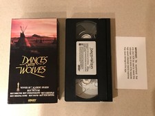 Dances with Wolves VHS, 1991 Kevin Costner, Mary McDonnell