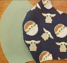 Reversible Star Wars "the child" with spaceship mask