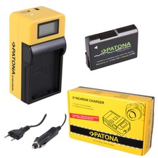 Batteria Patona + caricabatteria Synchron LCD USB per Nikon D5100,D3400,D3300