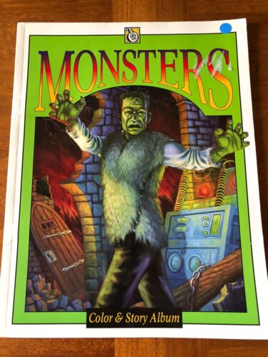 Monsters Color & Story Album 1995 Troubadour Press - Picture 1 of 4