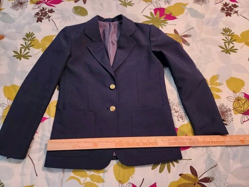 Elite Girls' Classic School Blazer, Uniform, Navy, Blue, Size: 14 - Picture 6 of 6