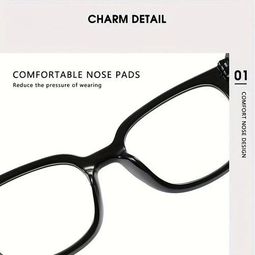 Juego de 2 gafas de lectura cuadradas con bloqueo de luz azul para mujer Strenght +1,00 nuevas - Imagen 4 de 6