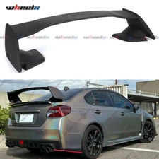Rear Trunk Spoiler Wing Matte Black JDM OE Style For Subaru WRX STI 2015-2021