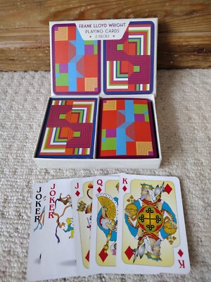 Frank Lloyd Wright Granatapfel 2 Decks / Packs Spielkarten 