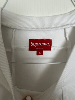 Supreme Patchwork Pique Tee Size Large White FW18 Supreme