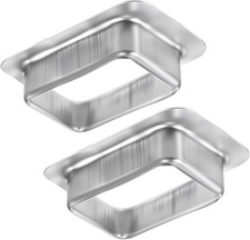 2 Pack 2" x 3" Rain Gutter Downspout Aluminum Drop Outlet K Style