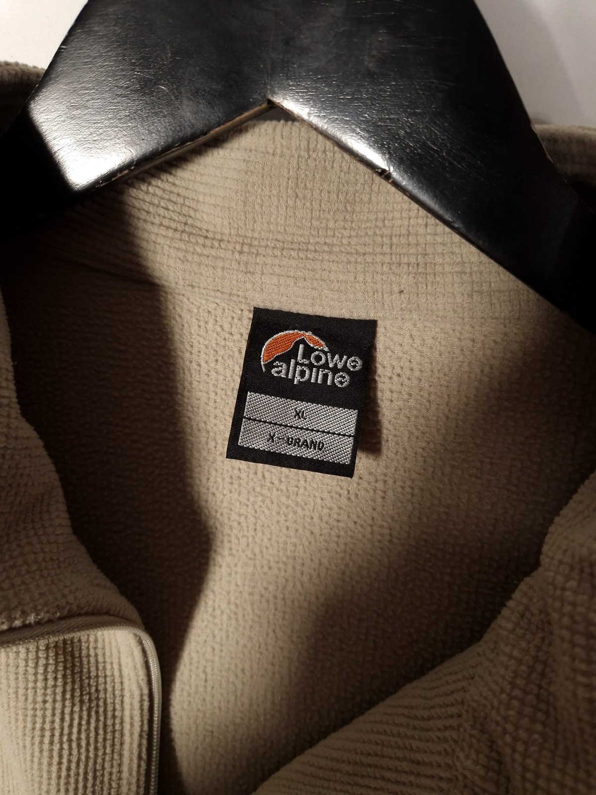 Lowe Alpine Aleutian Fleece Jumper Size XL Men's Cream 1/4 Zip Casual Sweater image 5