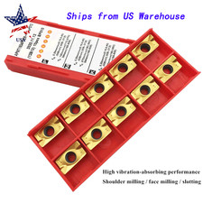 30PCS APMT1604PDER-DP Carbide Milling Inserts For 90deg End Mill Holder 400R