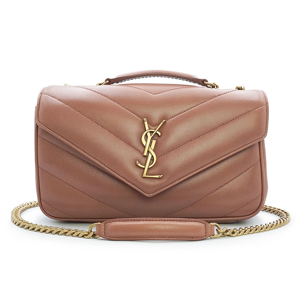 SAINT LAURENT LOULOU Small Chain Shoulder Bag Lambskin, Hortensi 801437