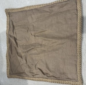 Pottery Barn Brown Linen Pillow Covers 20x20 Set of 2