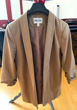 PIECES Damen Blazer Beige Gr. 40 Polyester/Vi...