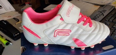 Fila W'S FORZA T MD LEATHER/SYN Soccer Cleats White/Hot Pink  US 5.0 NEW