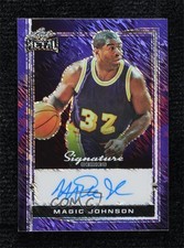 2024 Leaf Metal Signature Series Purple Shimmer 1/1 Magic Johnson Auto HOF 0c3