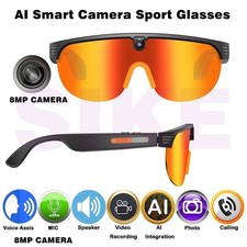 AI Smart Glasses With 8MP Camera 1080P HD Video Recording Translation Eyewear