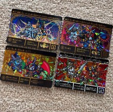 SD Gundam Gaiden Knight Gundam vs Black Dragon Card Set 4 Cards