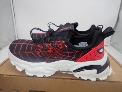 BRONAX Spiderman Sneakers Children's Lightweight No Tie Sports Shoes Size 3