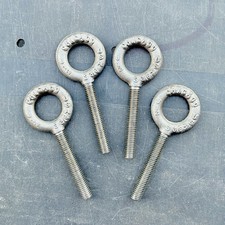 Chicago 3/8β Machine Lifting Ring Threaded Eye Bolt Made In USA Set Of 4