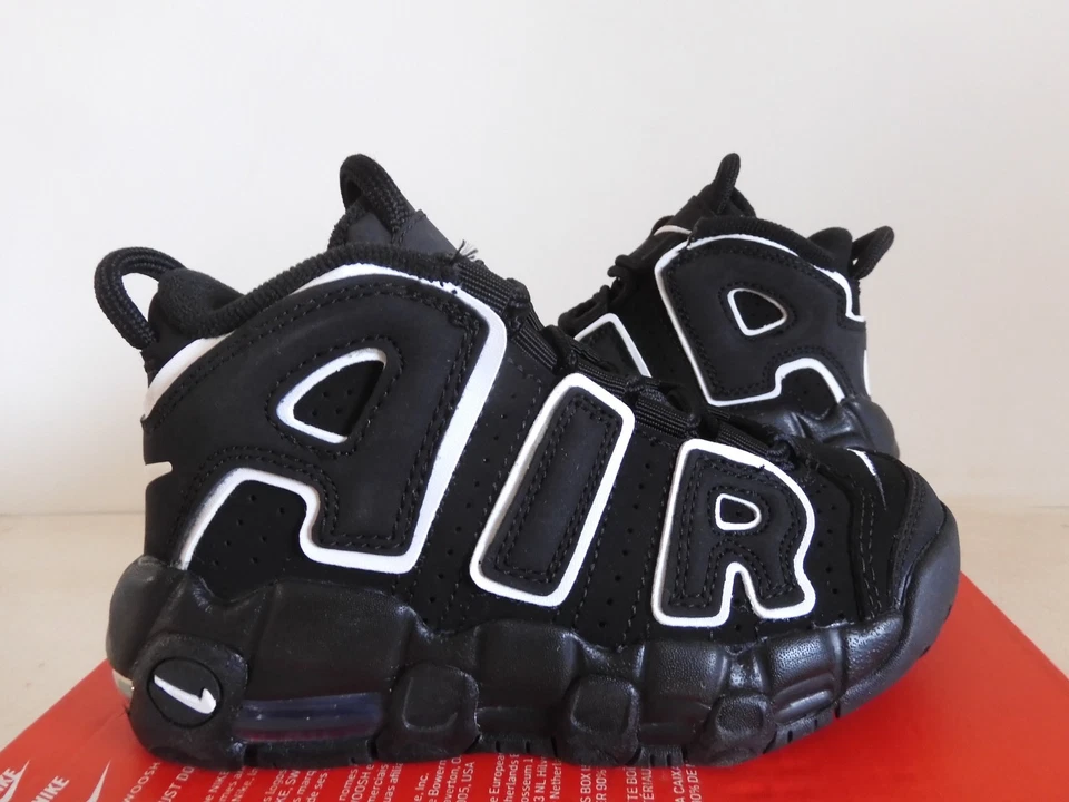 Nike Air More Uptempo (Ps) Negro-Blanco-Negro Talla 10.5c [DA8574-002] Foto 2 de 4