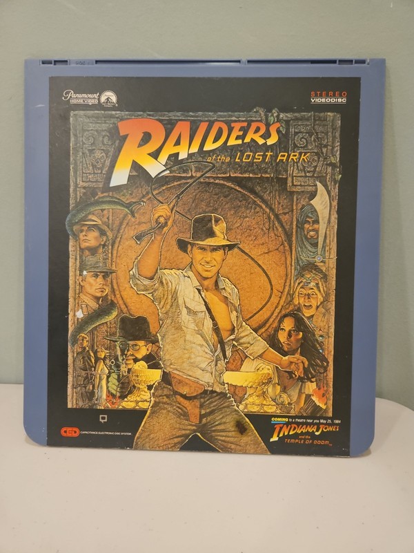 Raiders Of The Lost Ark RCA SelectaVision CED VideoDisc Harrison Ford