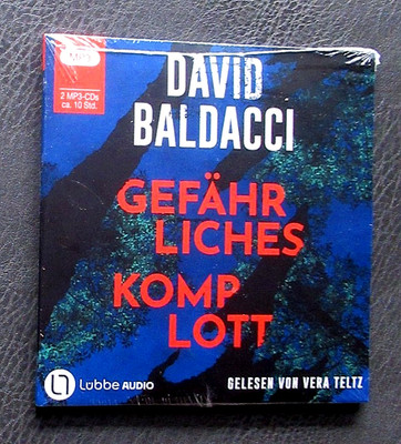 2 mp3 CD´s OVP / NEU ~ Gefährliches Komplott von David Baldacci - VERLAGSNEU