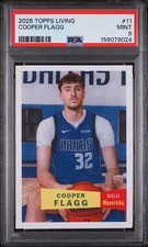 2026 TOPPS LIVING #11 COOPER FLAGG ROOKIE RC PSA 9
