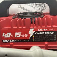15 AMP 48 Volt Golf Cart Battery Charger-Club Car 3-Pin Round for Lead Acid: 5A3