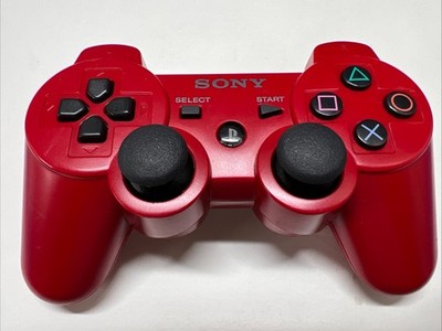 Sony PS3 DualShock 3 Wireless Controller   Red OEM Original Tested