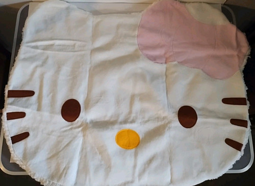 Collectible Sanrio Hello Kitty Face-Shaped Accent Rug Soft Sherpa