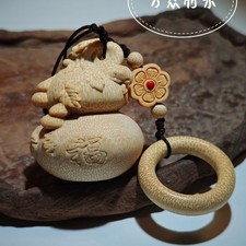 New Bamboo Carved Figurine Chinese Style Home Decor Collectible Ornament Gift