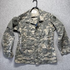 USGI 8415-01-519-8501 Military ACU Combat Uniform Coat - Small-Regular Zip Dmg