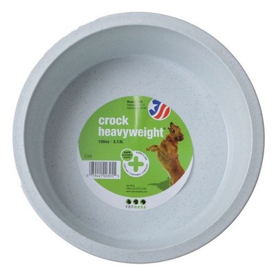 Van Ness Crock Heavyweight Dish Food Bowl for Dogs Jumbo 106 ounces - 5 Pack